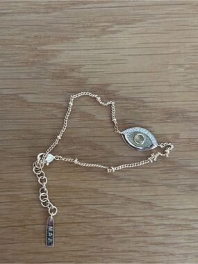 Melanie Auld Gold Vermeil Evil Eye Bracelet